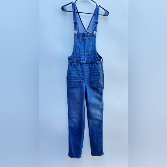 Madewell Stovepipe Overalls in Lorton Wash Blue Jean Denim Size Small - Picture 4 of 16